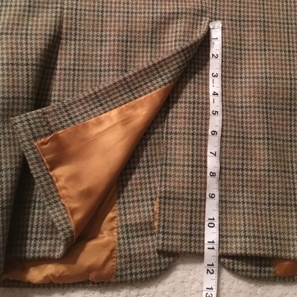 Bespoke Holland and Sherry, Savile Row, Houndstooth Wool Sport Coat - Picture 16 of 16